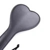28.5cm Heart Shape Paddle Riding Crops Flogger Horsewhips Spikes Leather Spanking Paddle Slapper Dressage Whips 3