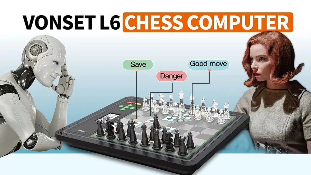 Chessnut ar jogo de xadrez eletrônico com extra rainhas leds ai