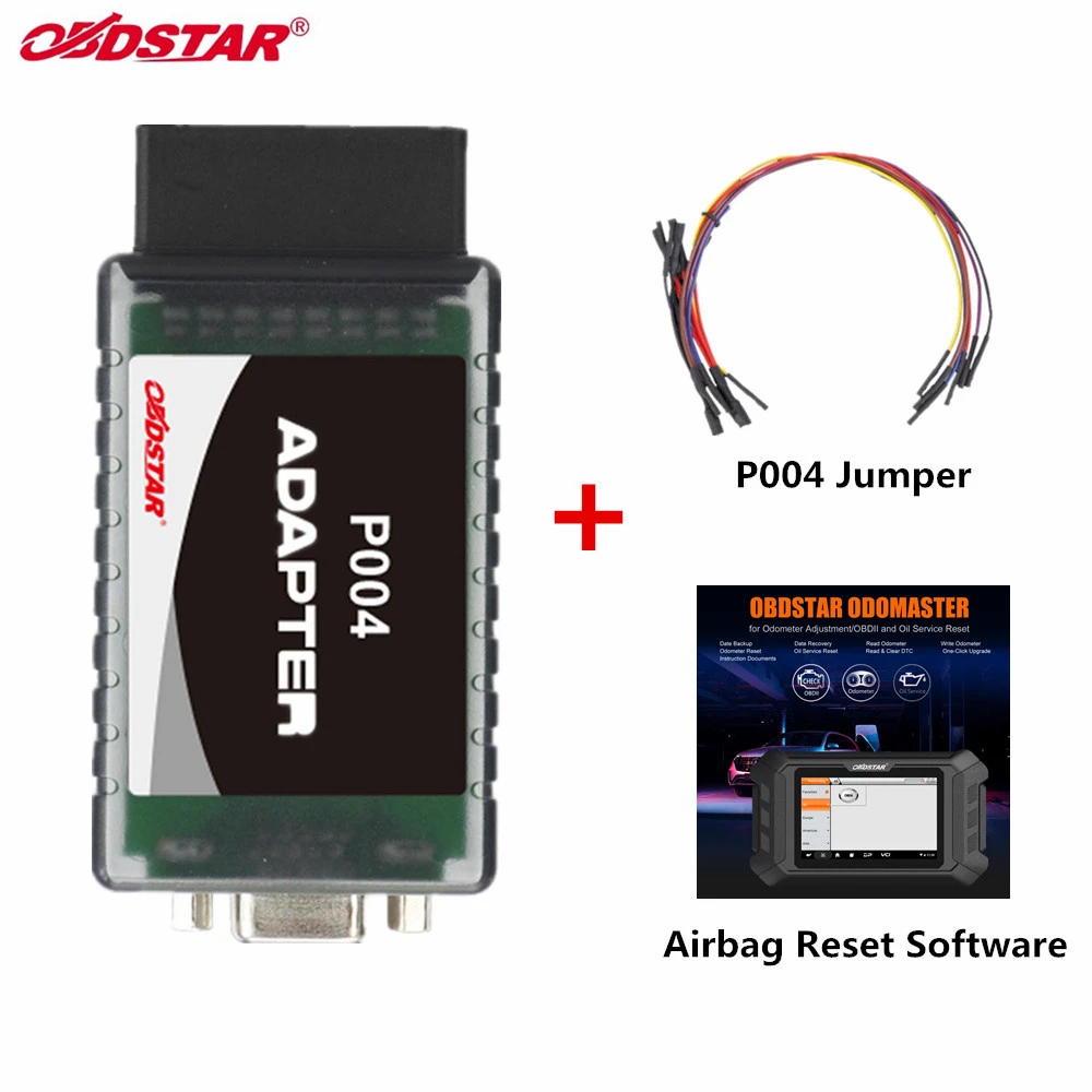 Car Water Temperature Gauge Mechanical OBDSTAR P004 Adapter + P004 Jumper+Software Authorization Plus Work with X300 DP Plus/Odo master/P50 for Airbag Reset car battery checker Diagnostic Tools
