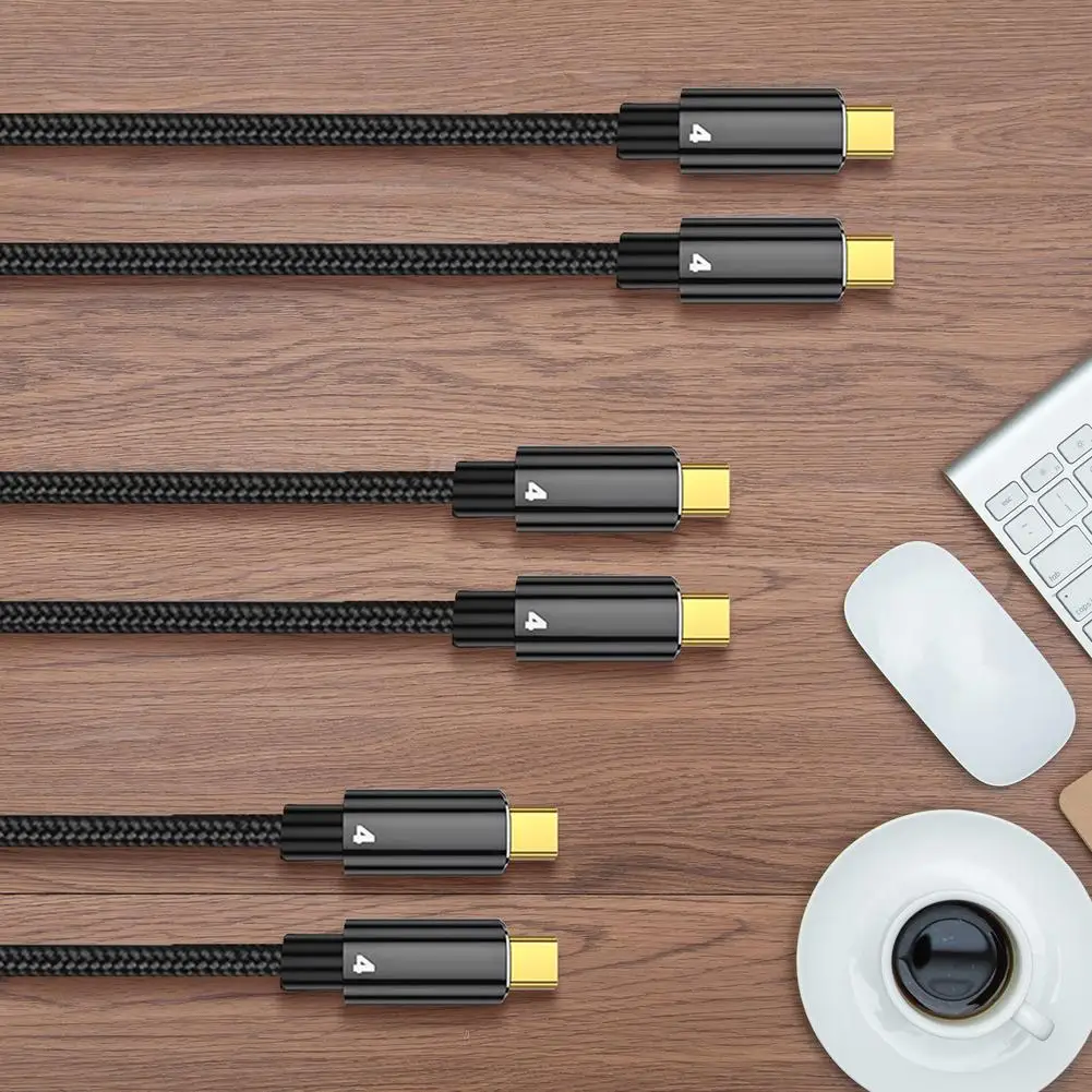 ƺ Ʈ 4  CŸ  , 40gbps USB C ̺, PD 100W, 5a, 20v, 8k Hd, USB C  , Ʈ 4 ̺