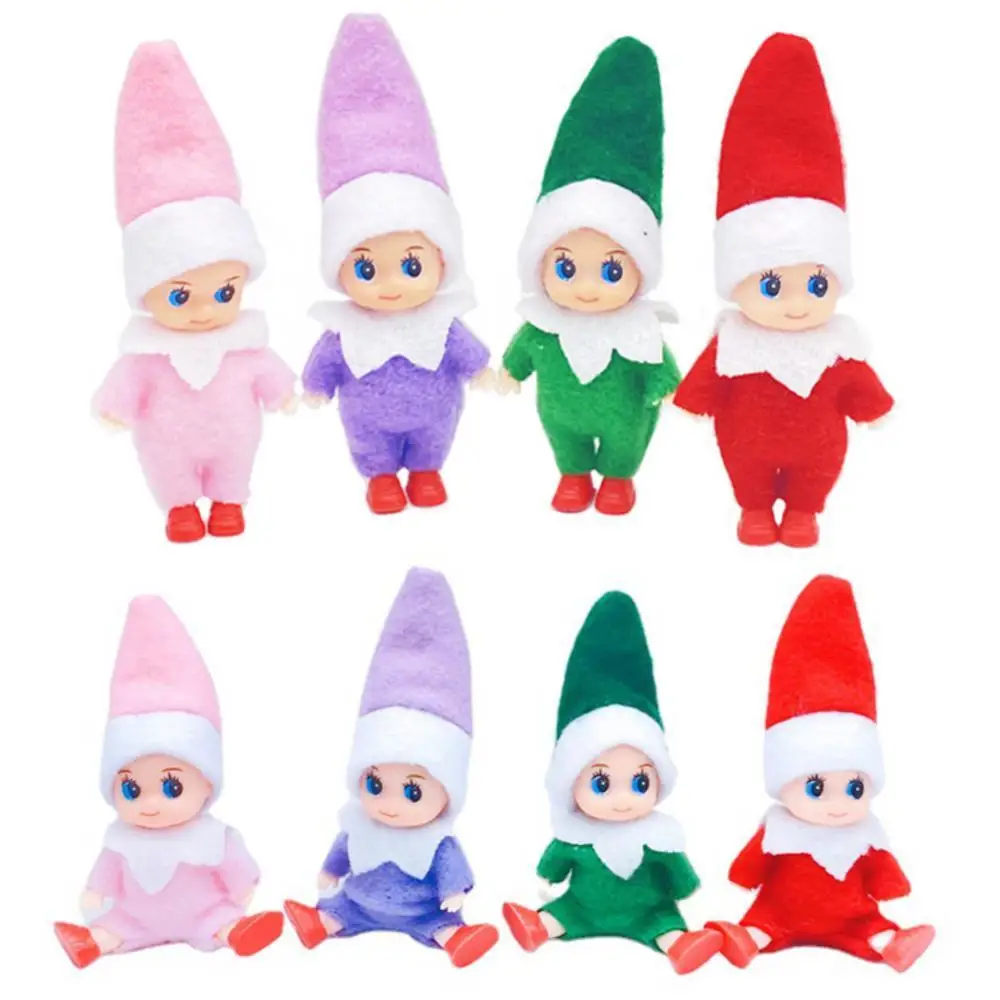 Happy New Year Pedents Kids Gifts Favor Household Lovely Christmas Elf Baby Doll Oranments Merry Christmas Decor For Home