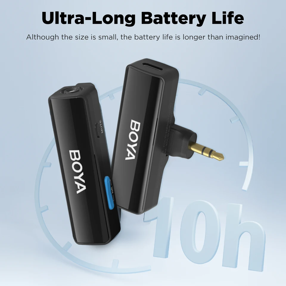 BOYA BOYALINK A ワイヤレスラベリアマイク iPhone iPad Android 携帯