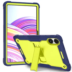 Durable Kids Shockproof Tablet Stand Cover for Xiaomi Poco Pad 12.1 (Navy Blue Olivine)
