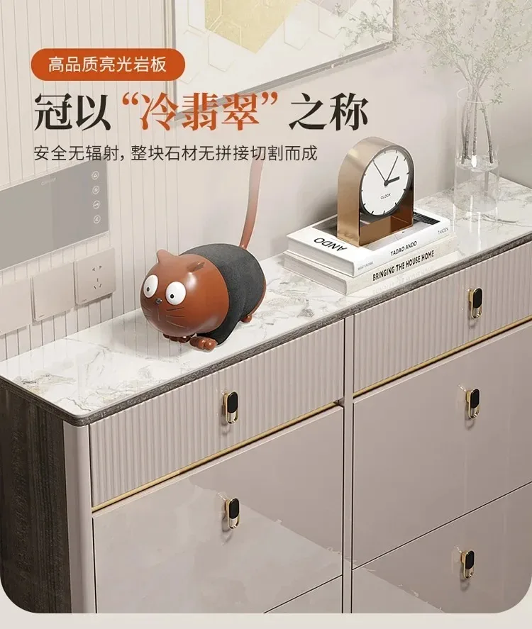 Beutiful Waterproof Shoe Cabinet Stool Design Hotel Organizer Shoe Rack Narrow Space Saving Armoire Chaussures Home Furniture