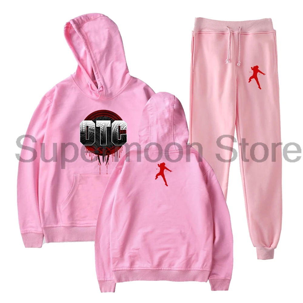 Roman Reigns OTC Merch Pullover Hoodies Jogger Pants Two Piece Set Sweatshirts+Sweatpants Women Men's Set 5