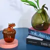 1pc Fruit Shaped Glass Vase Aromatherapy Bottle Vase Creative Pomegranate Pear Shaped Bottle Vase Home Decoration Flower Vase 4