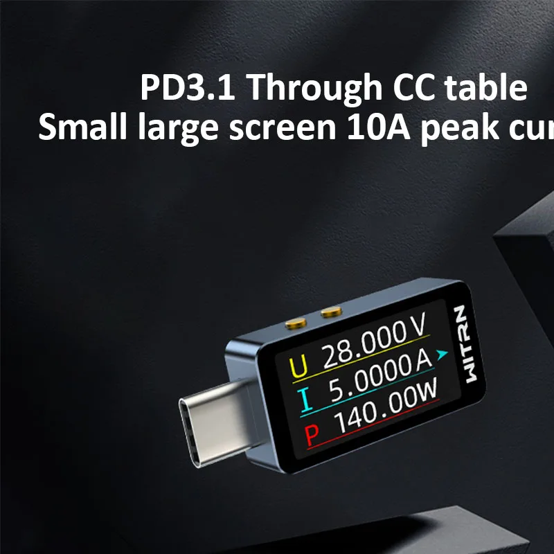 USB Type-C Power Meter Tester with Fast Charge and PD Monitoring