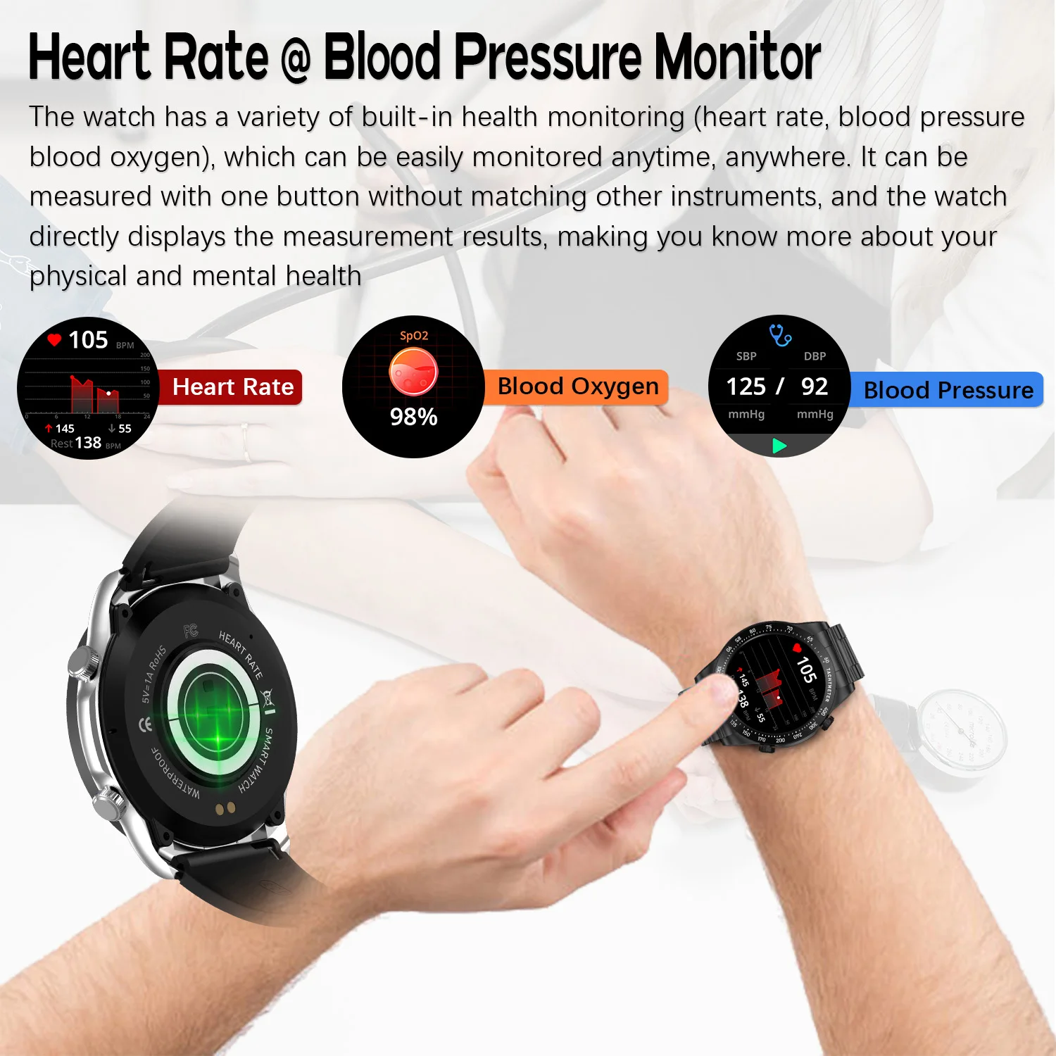 2026 Smart Watch Sleep Monitoring Bluetooth Call 1.43"inch AMOLED Retina HD Display Screen 466 Touch Screen Sports NFC Watch 4