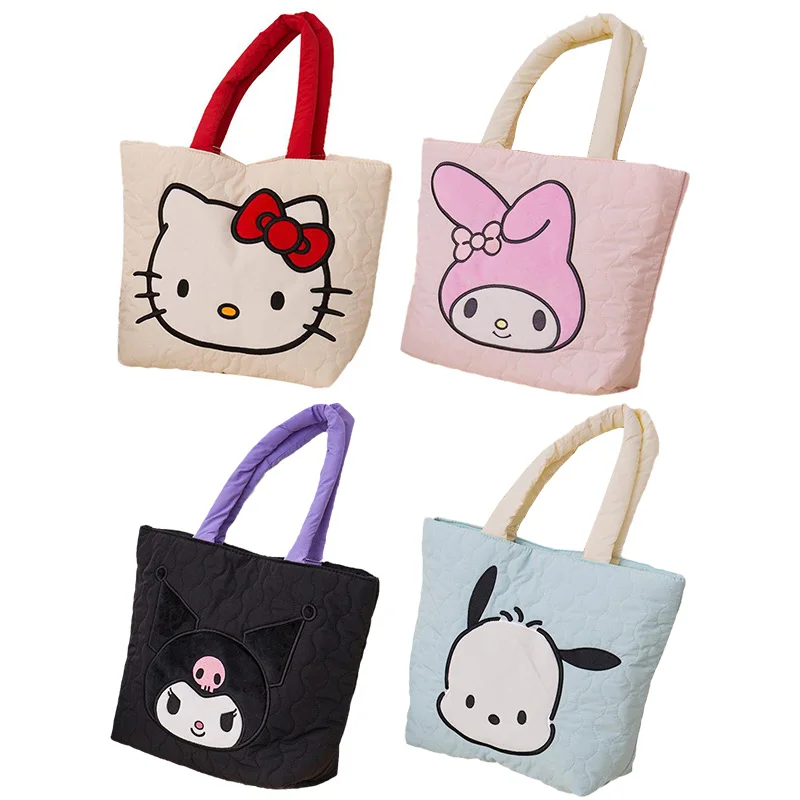 

Kawaii Sanrioed аниме Kittys My Melody большая емкость легкая дорожная сумка для хранения сумка через плечо Рождественский подарок на день рождения