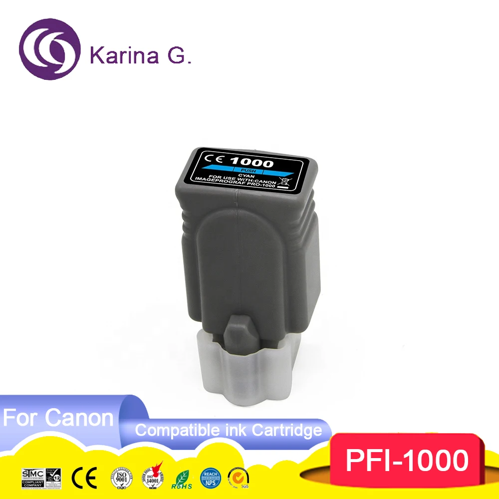 Compatible PFI 1000 PFI-1000 PFI1000 Premium Compatible Color Inkjet Ink Cartri