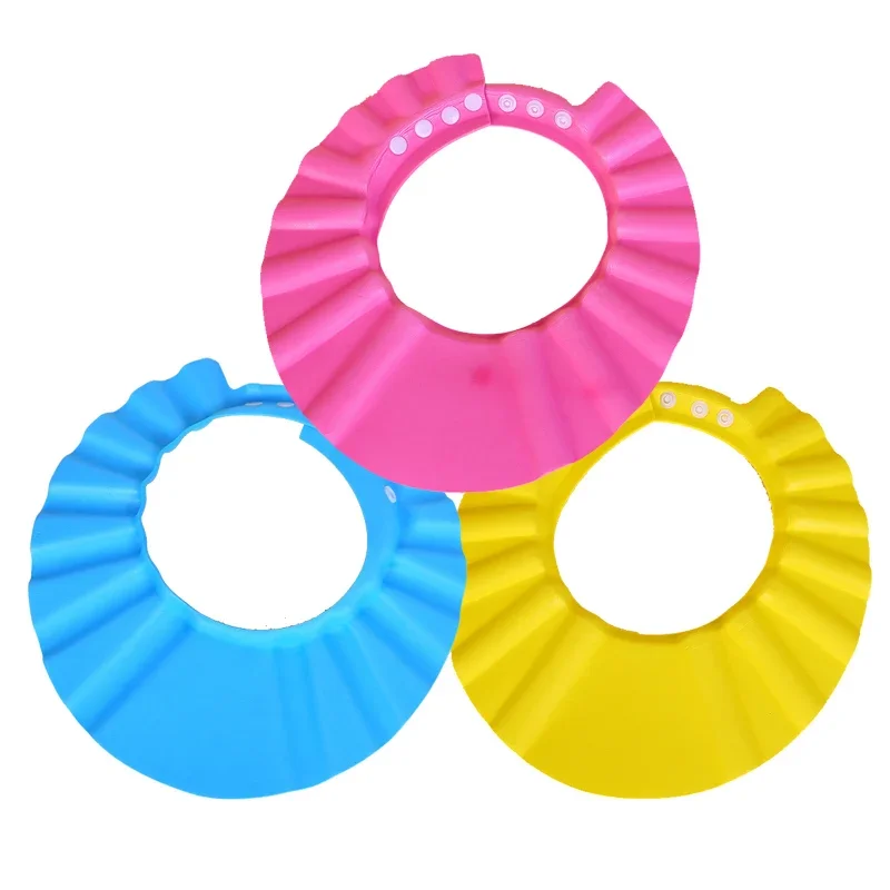 Safe Shampoo Shower Bathing Bath Protect Soft Cap Hat For Baby Wash Hair Shield Bebes Children Bathing Shower Cap Hat Kids