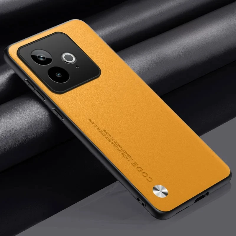 Sleek Matte Silicone Leather Phone Case - Soft Bumper Cover