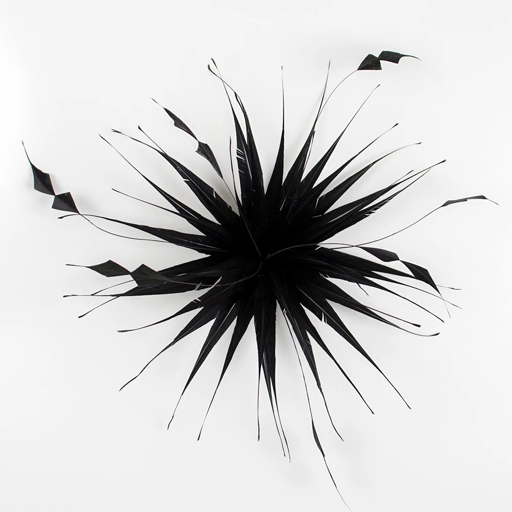 Black Flower Feather Brooch Designer Brooch Pin Elegant For Men Women Suit Corsage Luxury Wedding Party Jewelry Accessories Pins