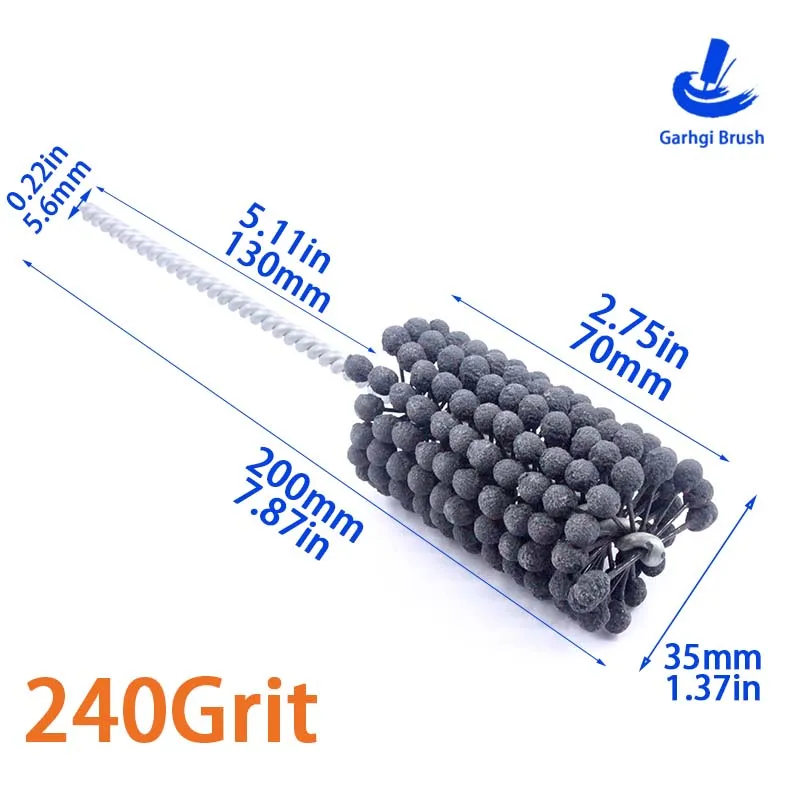 High-Performance 240 Grit Cylinder Honing Brush for Metal Grinding & Deburring