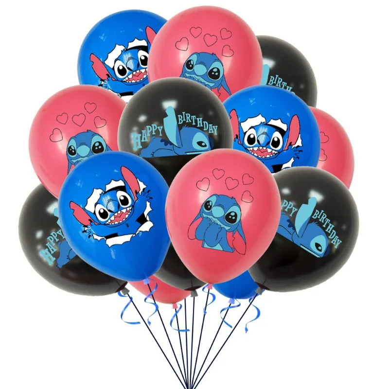 

Lilo & Stitch Kawaii Anime Figure Steedy Latex Balloon Set Stitch Themed Children's Birthday Party Home Decorating Accessories