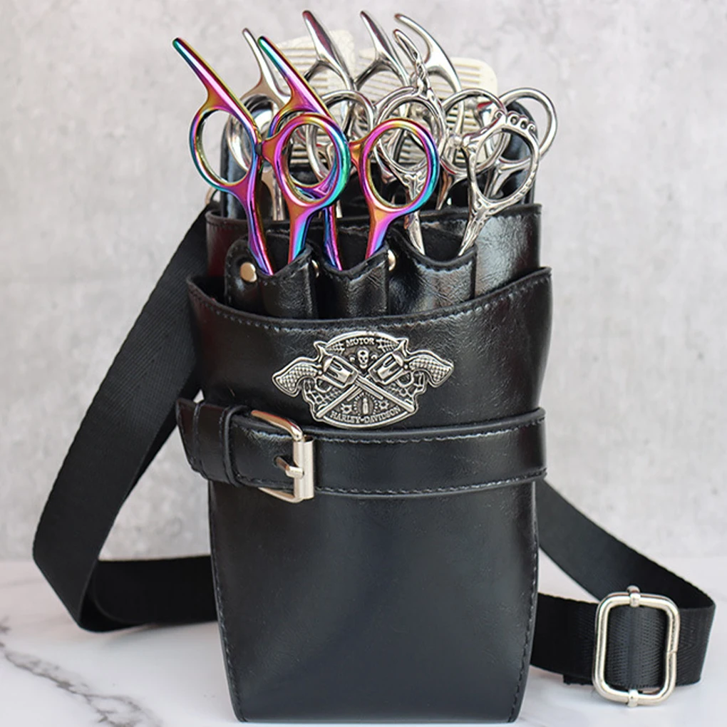 PVC Hairdressing Tool Belt Portable Protective Multi-functional Scissor Pouch For Hairdressers hairdressing tool belt