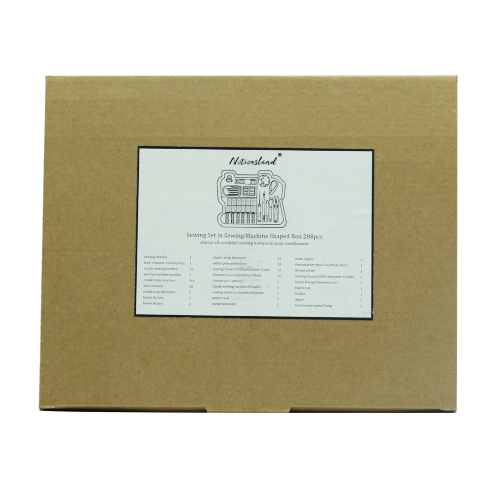 상자 포함 휴대용 재봉 키트, 가정 여행자, 성인 초보자, 응급 아동용, 실 가위 바늘 포함