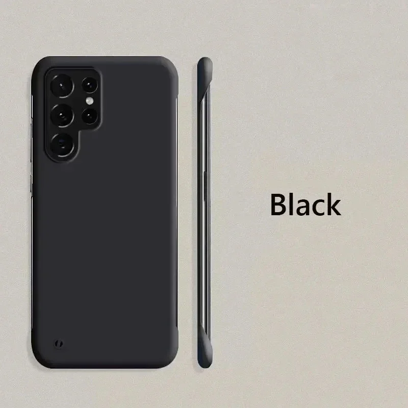 Frameless Slim Matte Shockproof Hard Back Phone Case