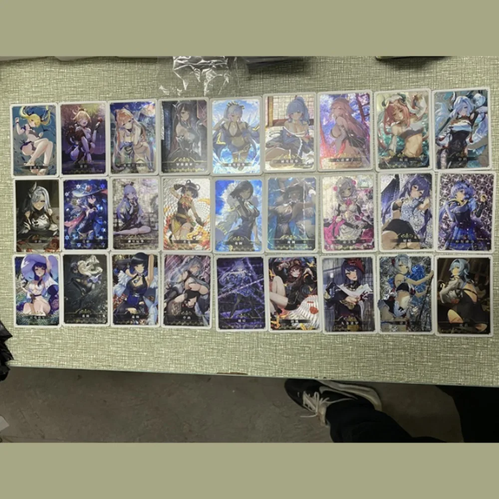 

DIY Self Made Genshin Impact Raiden Shogun Nilou Kamisato Ayaka Flash Card Anime Peripheral Game Collection Card Holiday Gift