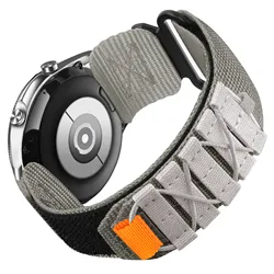Versatile Nylon Smartwatch Strap - Adjustable Bracelet - 20MM (Grey)
