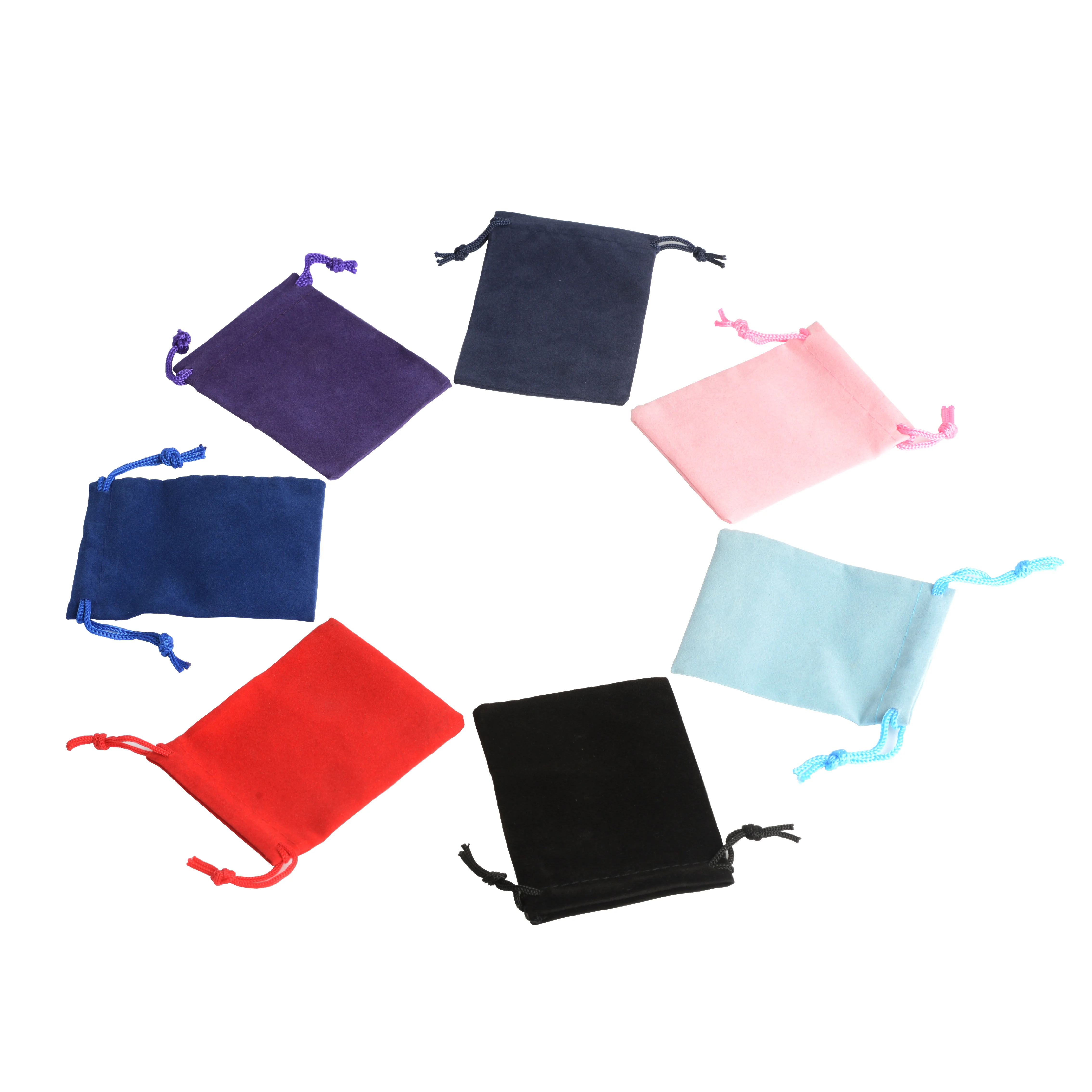 100Pcs 5x7cm 벨벳 Drawstring 주머니 가방 보석 가방 크리스마스 결혼 선물 가방 파우치 보석 포장 향 주머니 bonbon zakjes