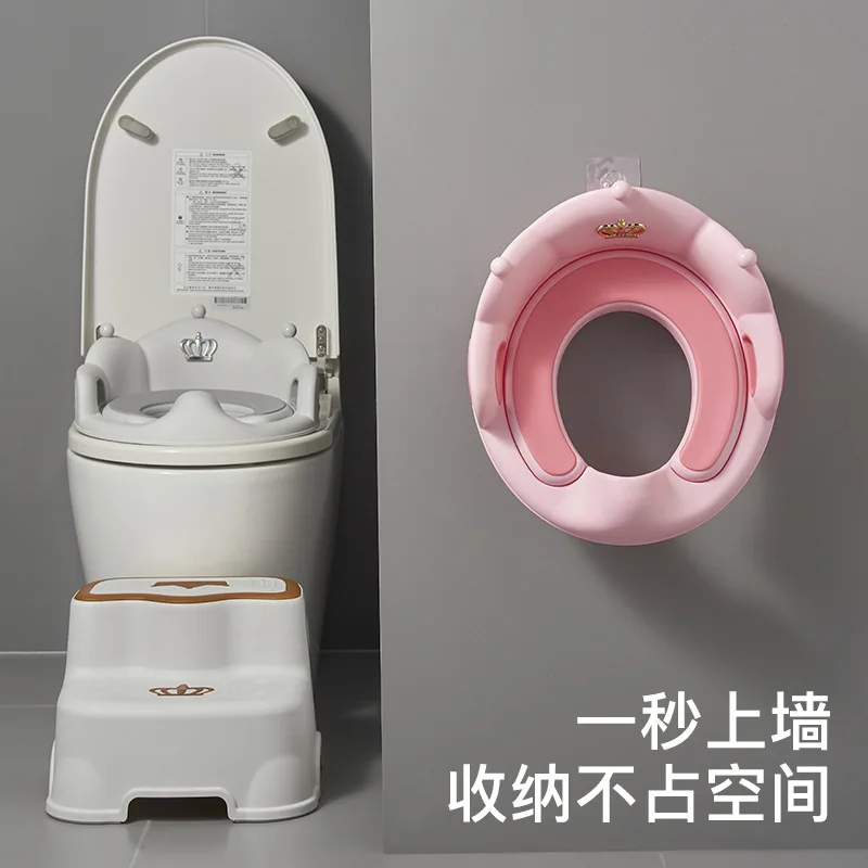 

Children's Pot Crown Toilet Rings Easy to Clean Baby Potty Portable Stool 1-6 Years Old Boys And Girls Safe Trainer Seat WC