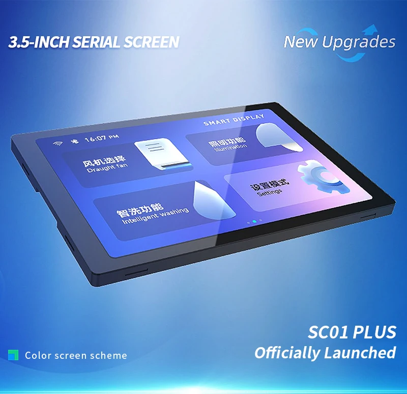 Screen, 320x480 LCD Smart Display, WT32-SC01, Plus EPS32-S3 para DIY Smart Home