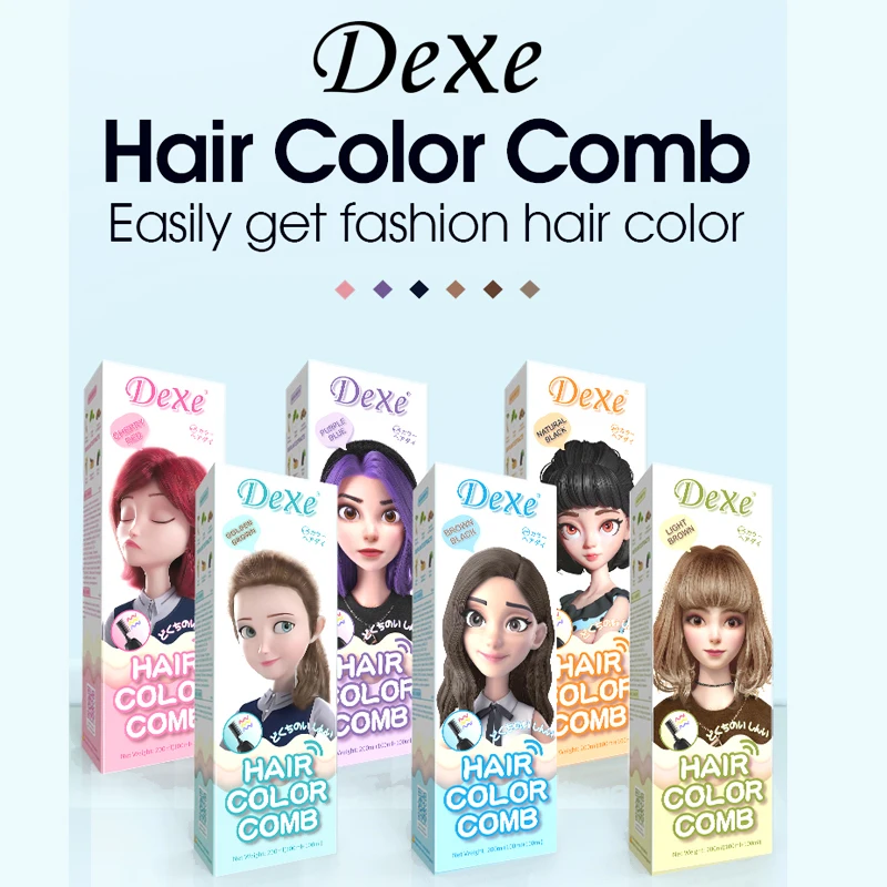 Black Hair Color Soft Shine Black Shampoo Quick Hair Color Cream Permanent Cover Gray Hair Purple Red Light Brown Men Women light luxury beauty multifunctional face washing bed electric massage shampoo bed