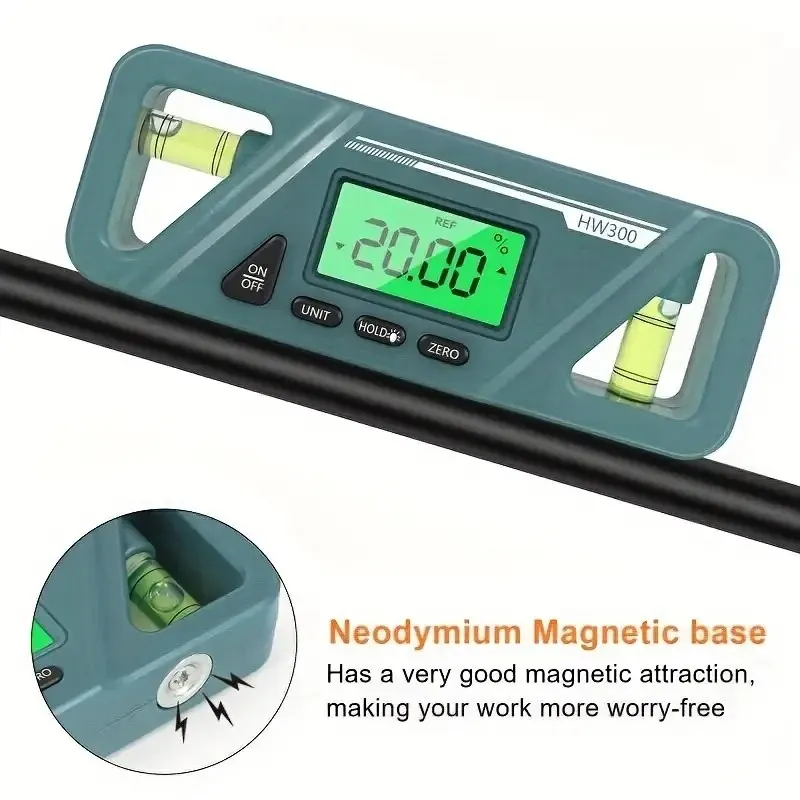 1PC Digital Protractor Inclinometer Level Goniometer Measuring Inclinometer Magnet 90 Degree Gauge Digital Display