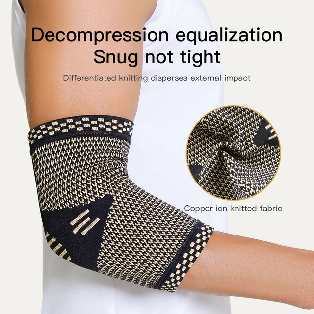1Pcs Fitness Elbow Brace Compression Support Sleeve for Tendonitis, Tennis Elbow, Golf Treatment - Reduce Joint Pain 4