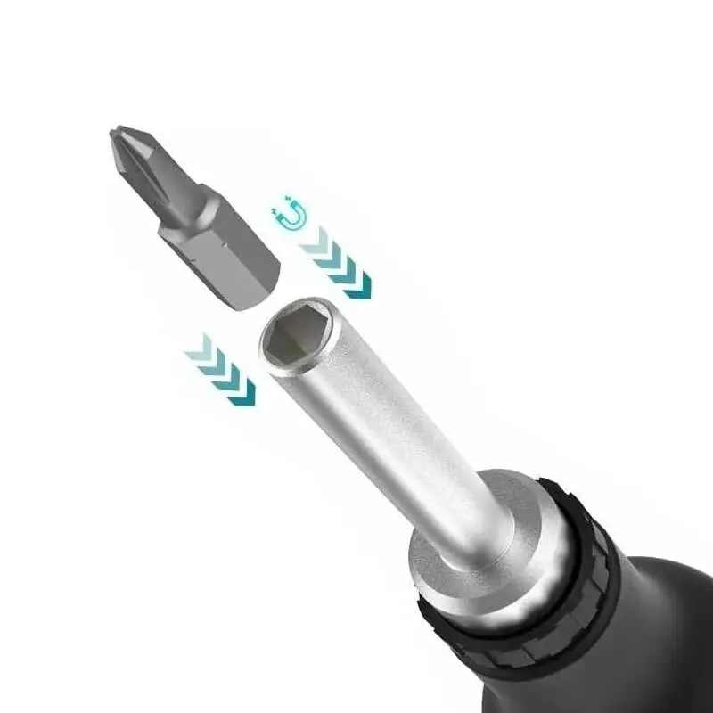 Makita D-58833 래칫 드라이버 자기식 반자동 포지티브 네거티브 래칫 미끄럼 방지 휴대용 수공구 드라이버