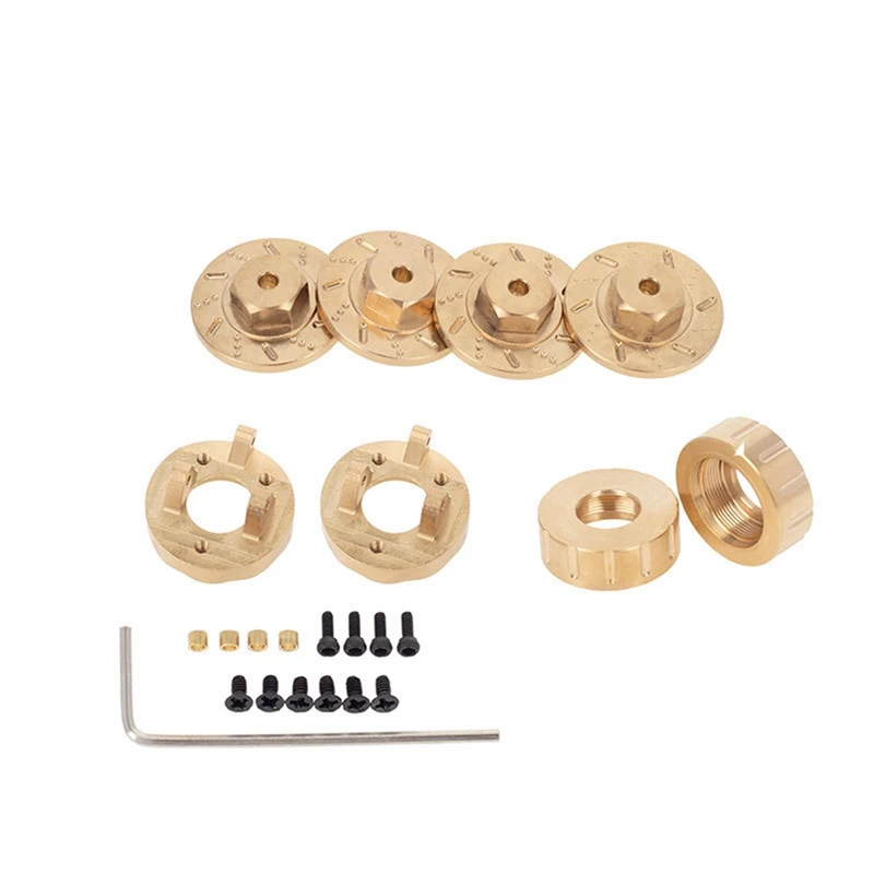 

8Pcs Brass Wheel 7Mm Hex Adapter Counterweight Steering Knuckle For Kyosho MINI-Z 4X4 1/18 1/24 RC Car Upgrades Parts