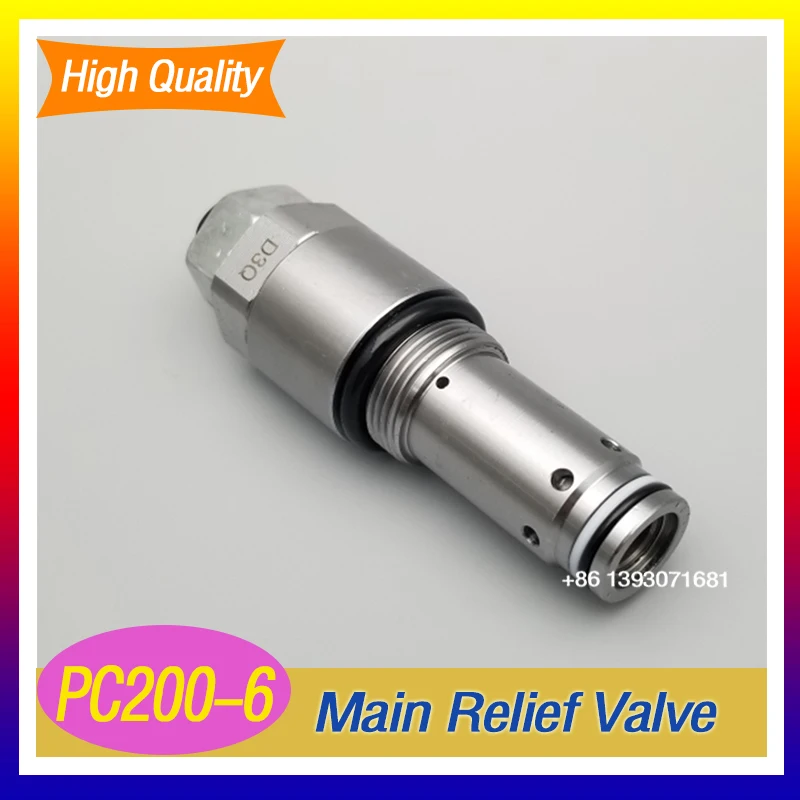 

PC-6 PC200-6 Excavator Main Control Relief Valve 6D95
