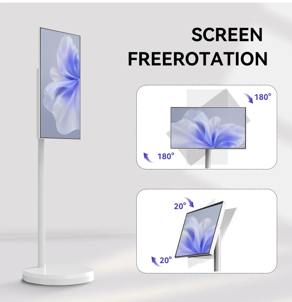 High Quality Portable Touch Screen HD Display TV Smart Interactive Display Television 32 Inch Movable Smart TV