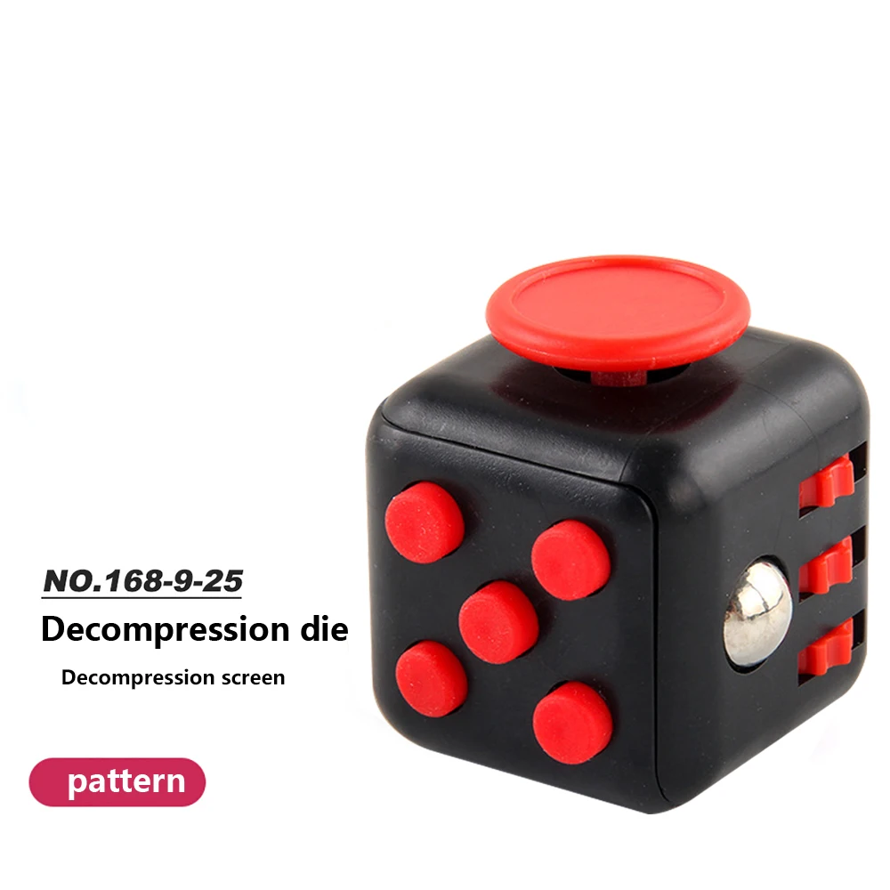 Decompression Toy Hand Pinching Venting Anti Irritability Anxiety 6sided Playable Decompression Finger Tip Dice Magic Cube fidget toys puzzle toys anti stress toys puzzle cube magic puzzle cube mini fingertip toy