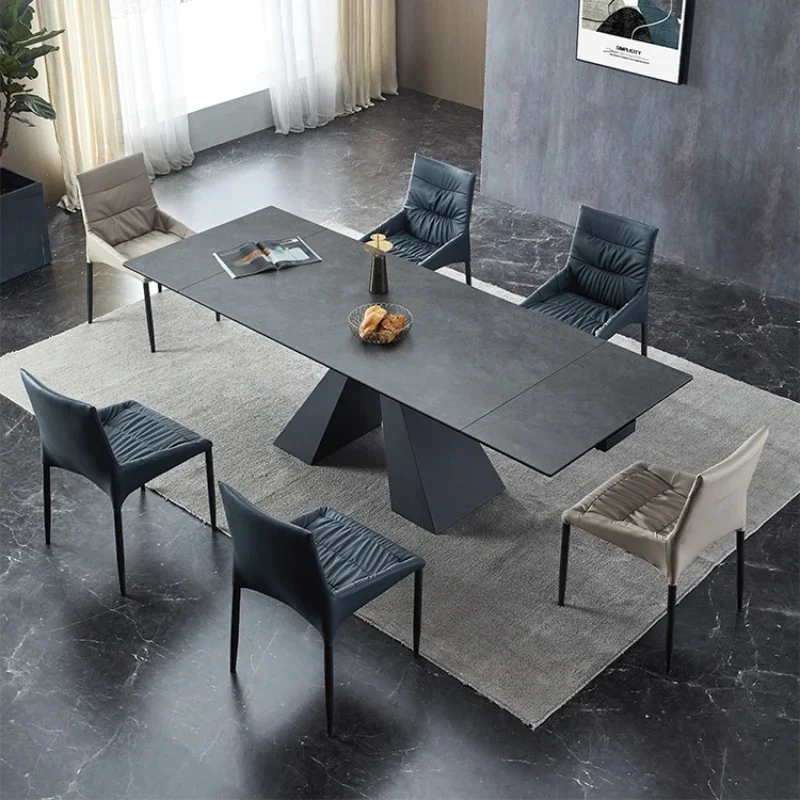

Design Modern Dining Tables Extendable Luxury Living Room Kitchen Dining Tables Coffee Nordic Mesa Comedor Home Furniture SR50DT