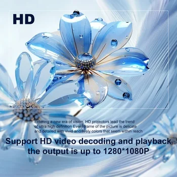 Full HD Android 11 Projector 210Ansi WiFi 6 and Bluetooth Home Theater Portable Beam Mini Projector Meeting Video Pocket Outdoor 5