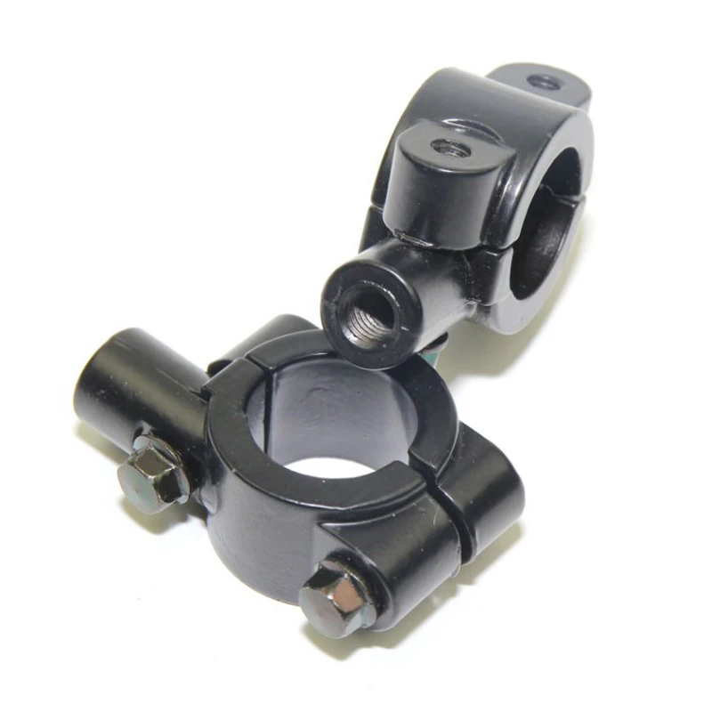 Motorcycle Rearview Handlebar  Holder Adapter Clamp Base 8mm  Black Aluminum Universal Motorcycle Tool