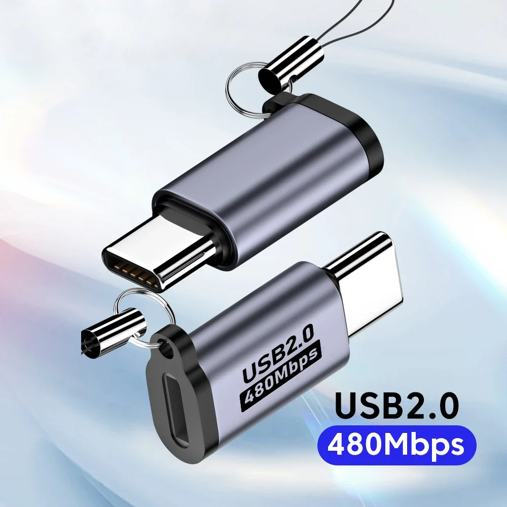 Micro USB To Type C Adapter Mini USB To USB C 480Mbps Fast Data Charging Connector USBC To Lightning Adapter for Iphone