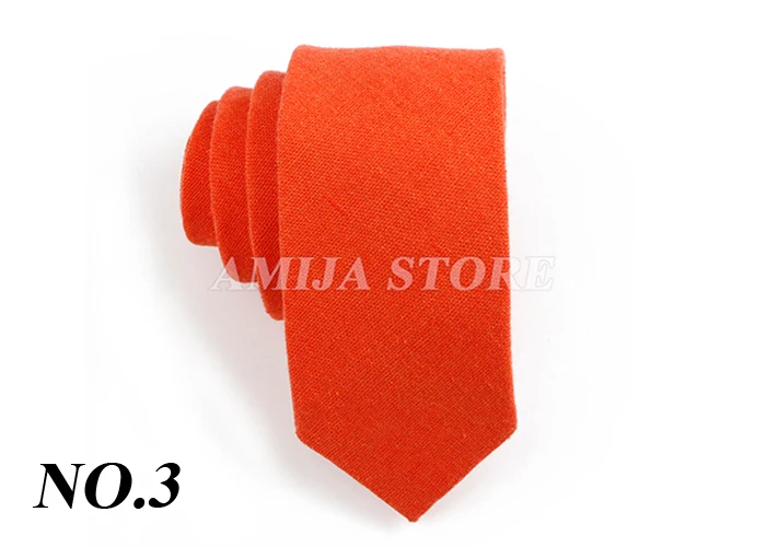Einfarbig Leinen Krawatte Männer Frauen 6 cm Dünne Dünne Krawatte Rot Blau Rosa Schwarz Krawatte Casual Hochzeit Party Smoking hemd Zubehör Gi – Detail 5