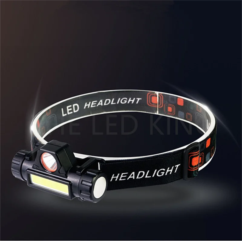 

4000LM Mini LED Headlamp With USB Rechargeable Headlight 2 ModesCamping Flashlight Head Light Torch Lamp