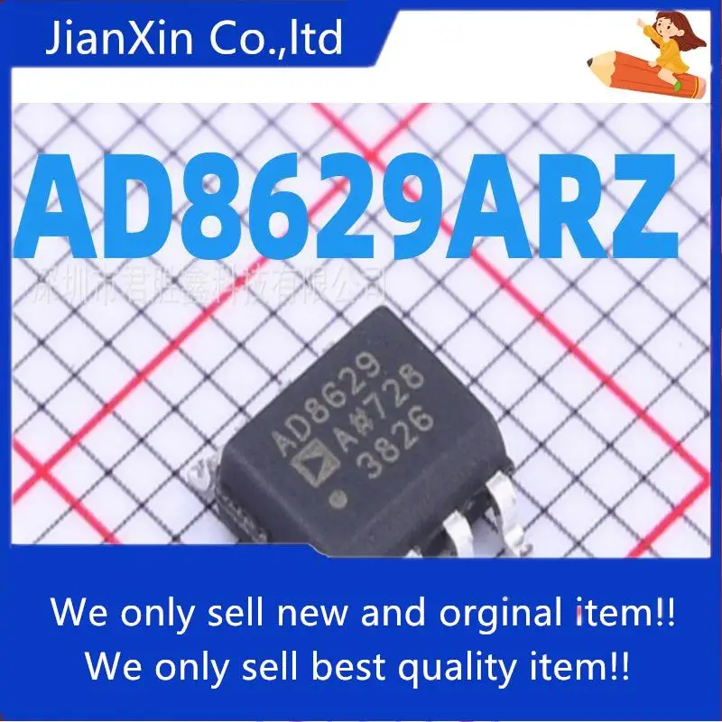 

10pcs 100% orginal new SMD AD8629 AD8629AR AD8629ARZ Dual Operational Amplifier Zero Drift SOP-8