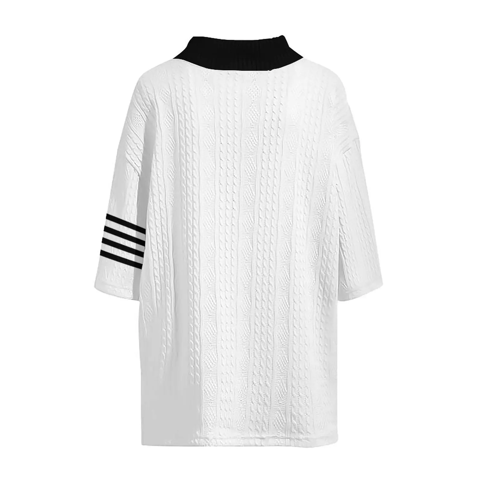 2024 AliExpress Cross border Casual Jacquard Set for Men's Summer Loose Short sleeved T-shirt Shorts V-neck Sports Set Two piece 4