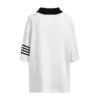 2024 AliExpress Cross border Casual Jacquard Set for Men's Summer Loose Short sleeved T-shirt Shorts V-neck Sports Set Two piece 4