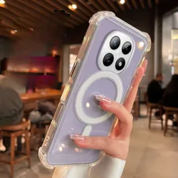 Custodia per telefono trasparente anti-fallimento magnetica potenziata