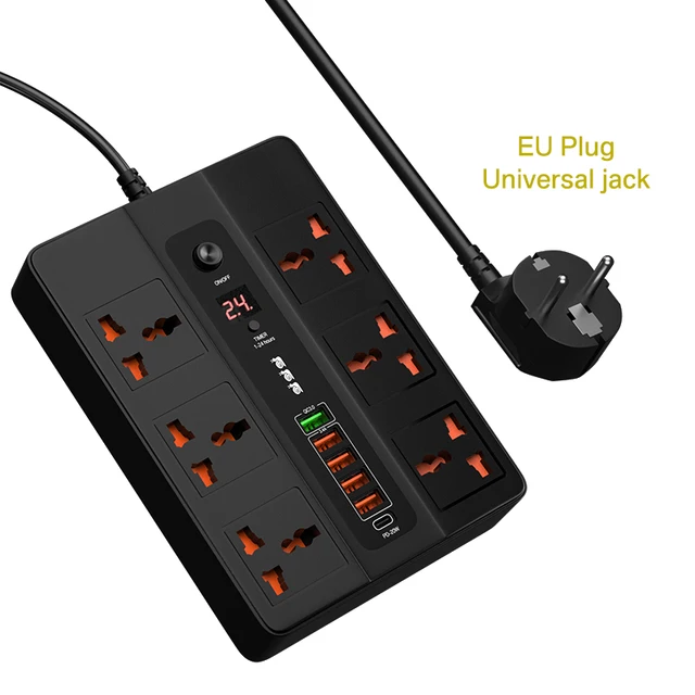 Black EU Plug