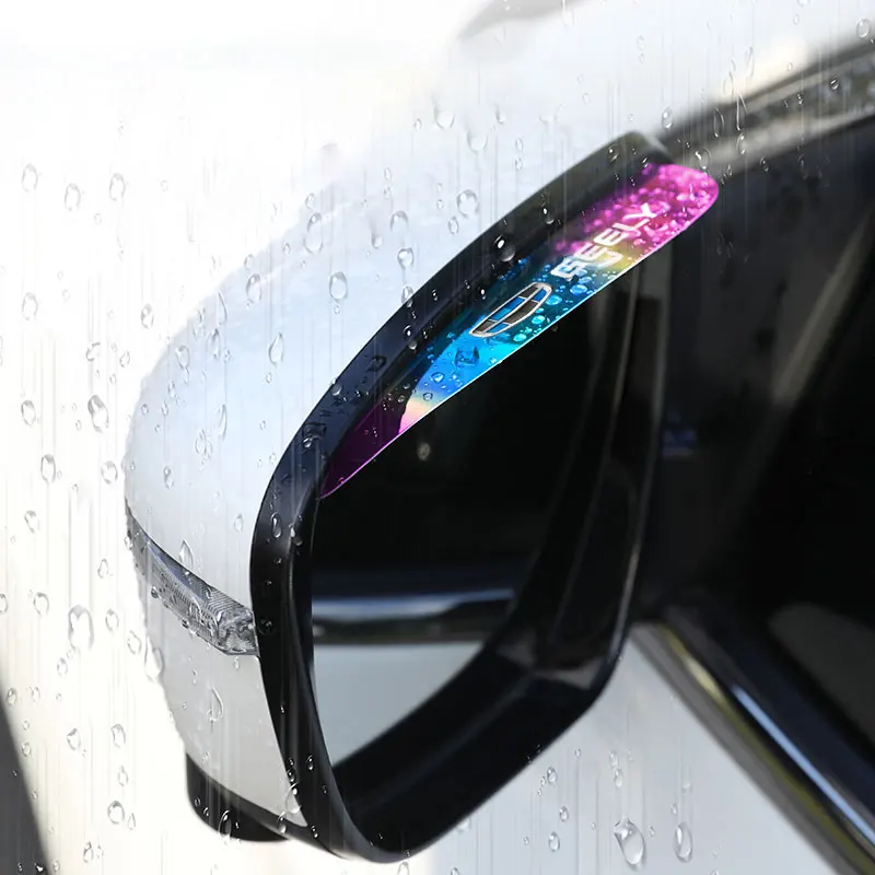 Car Side Rear View Mirror Rain Eyebrow Visor Snow Guard For Geely geometry C Emgrand Gc6 Gx3 Ec7 Atlas Cross NL3 X6 Accessories