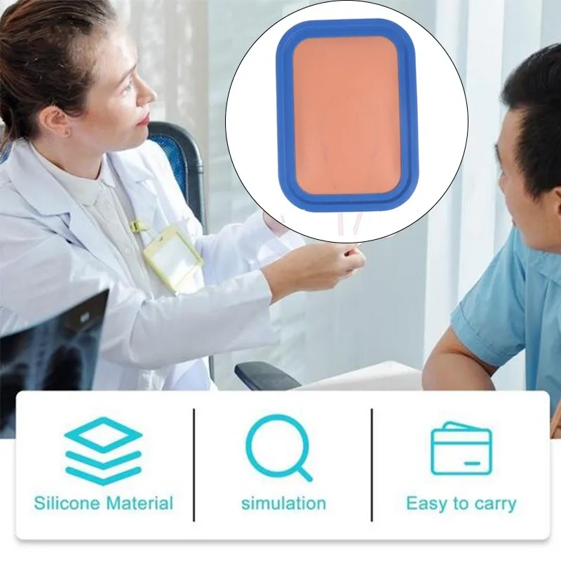 Skin venipuncture injection training surgical training kit silicone pad model Venous Blood Drawing Practice Model