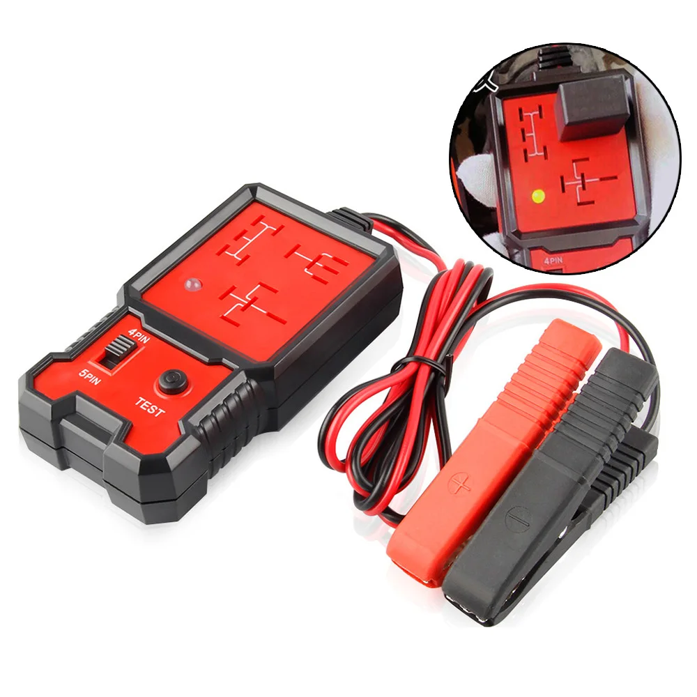 Testeur de Relais Automobile 12V Diagnostic Électronique Contrôle Batterie  Outil pour Voiture Moto 4 Broches 5 Broches Universal For Cars Battery  Checker : : Auto et Moto