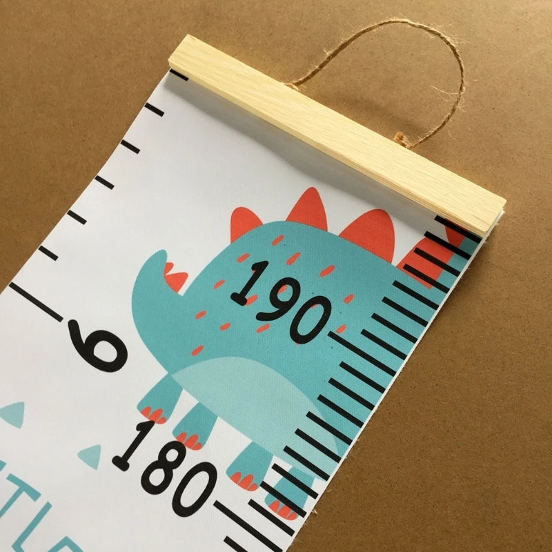 Portable Kids Height Measurement Chart Ruler Room Decor Wall Decor Stylish Height Meter Wood Frame Home Ornaments